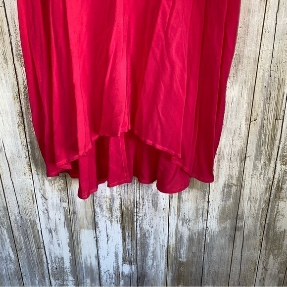 BCBGeneration Pink Ruffle Open Back Blouse - Picture 3 of 5